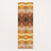 ピーチ淡い色のイカットプフ ヨガマット (裏面)