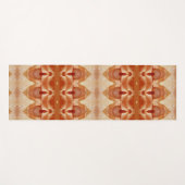 ピーチ淡い色のイカット3 ヨガマット (正面(横))