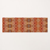 ピーチ淡い色のイカット4 ヨガマット (裏面(横))