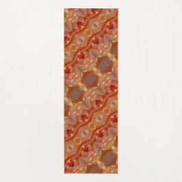 ピーチ淡い色のイカット4 ヨガマット