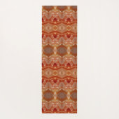 ピーチ淡い色のイカット4 ヨガマット (裏面)