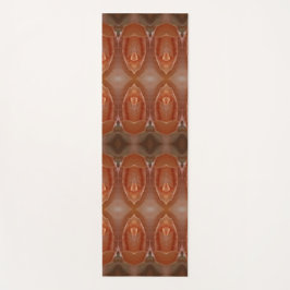 ピーチ淡い色のイカット5 ヨガマット