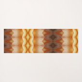 ピーチ淡い色のイカット6 ヨガマット (裏面(横))