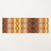 ピーチ淡い色のイカット6 ヨガマット (正面(横))