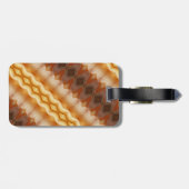 ピーチ淡い色のイカット6 ラゲッジタグ (裏面横)