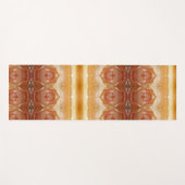 ピーチ淡い色のイカット7 ヨガマット (正面(横))