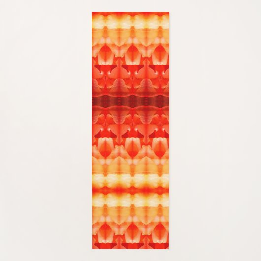 ピーチ淡い色のイカット8サンギリア ヨガマット (正面)