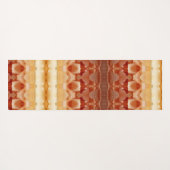 ピーチ淡い色のイカット8 ヨガマット (裏面(横))