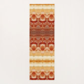 ピーチ淡い色のイカット8 ヨガマット (裏面)