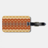 ピーチ淡い色のイカット9 ラゲッジタグ (裏面横)