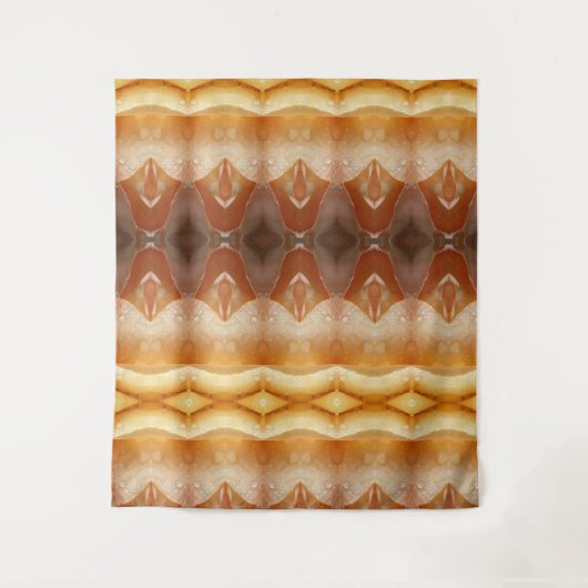 ピーチ淡い色のーイカットポーフ タペストリー (正面)