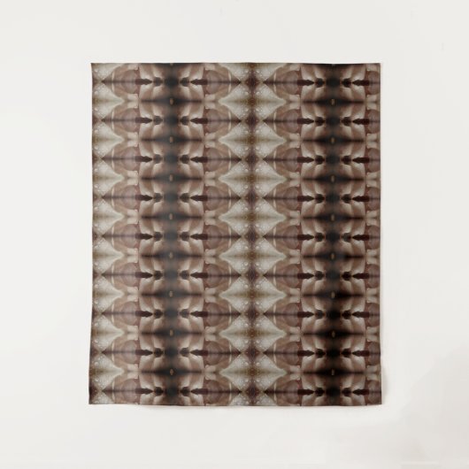 ピーチ淡い色のーXフォグイカット3 タペストリー (正面)