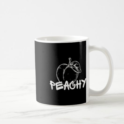 ピーチ純水シールの コーヒーマグカップ (右)