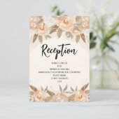 ピーチ素朴ウォーター色フローラ披露宴 エンクロージャーカード (スタンド正面)