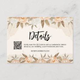 ピーチ素朴ウォーター色フローラ詳細 エンクロージャーカード