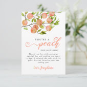 ピーチ素朴フルーツバースデーパーティー サンキューカード (スタンド正面)