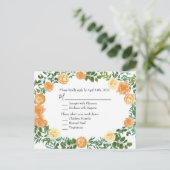 ピーチ結婚のクラシックフローラバラ ポストカード (スタンド正面)