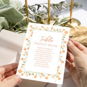 ピーチ結婚のテーブル番号フローラカスタム テーブルナンバー