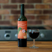 ピーチ結婚のワインラベルカスタムの恩恵 ワインラベル