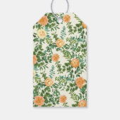 ピーチ結婚アイボリーヴィンテージバラ ギフトタグ (裏面)