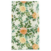 ピーチ結婚アイボリーヴィンテージバラ スモールペーパーバッグ (裏面)