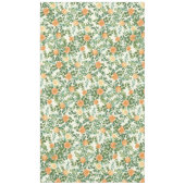 ピーチ結婚アイボリーヴィンテージバラ テーブルクロス (正面)