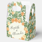 ピーチ結婚アイボリーヴィンテージバラ フェイバーボックス (オープン)