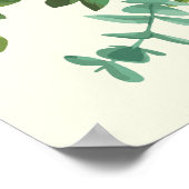 ピーチ結婚アイボリーヴィンテージバラ ポスター (角)