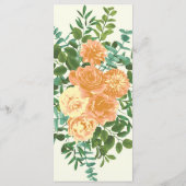 ピーチ結婚アイボリーヴィンテージバラ メニュー (裏面)