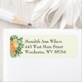 ピーチ結婚アイボリーヴィンテージバラ ラベル (インサイチュ)