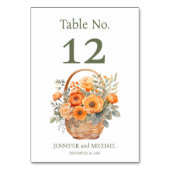 ピーチ結婚サマーテーブル番号 テーブルナンバー (裏面)