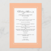 ピーチ結婚ズ書道ゲエレガントストディナー メニュー (正面)