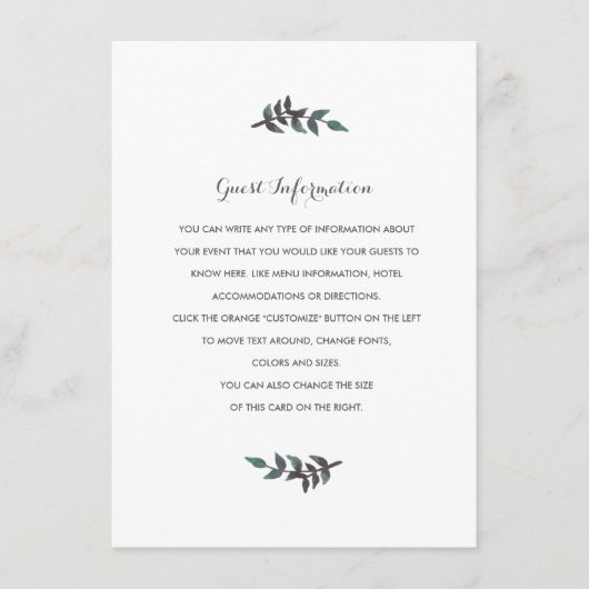 ピーチ結婚ーの入れ子 エンクロージャーカード (正面)