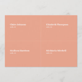 ピーチ結婚座席表DIY 招待状