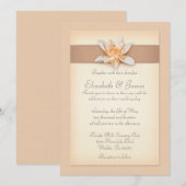 ピーチ結婚式招待状 招待状 (正面/裏面)