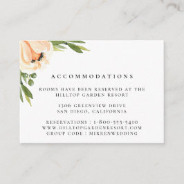 ピーチ結婚牡丹の宿泊 エンクロージャーカード