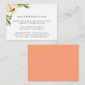 ピーチ結婚牡丹の宿泊 エンクロージャーカード (正面/裏面)