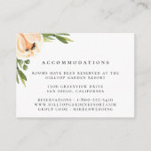 ピーチ結婚牡丹の宿泊 エンクロージャーカード (正面)