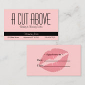 ピーチ美しいサロン 予約カード (正面/裏面)