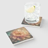 ピーチ美しい ストーンコースター (横)