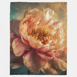 ピーチ美しい フリースブランケット