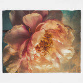 ピーチ美しい フリースブランケット (正面(横))