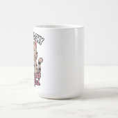 ピーチ色の憂鬱 猫とコーヒーのギフト コーヒーマグカップ (中央)