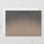 ピーチ色彩の鮮やかメイソンの瓶素朴なブライダルシャワー 招待状 (裏面)