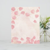 ピーチ花びら&クリームスクラップブック紙 (スタンド正面)