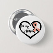 ピーチ認識度リボンfor My Hero 缶バッジ (正面&裏面)