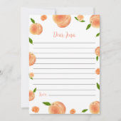 ピーチ誕生日タイムカプセルメッセージカード サンキューカード (正面)