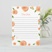 ピーチ誕生日タイムカプセルメッセージカード サンキューカード (スタンド正面)