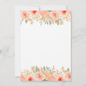 ピーチ誕生日招待状スウィートアズアピーチ 招待状 (裏面)