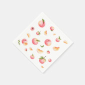 ピーチ誕生日 スタンダードカクテルナプキン (角)